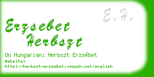 erzsebet herbszt business card